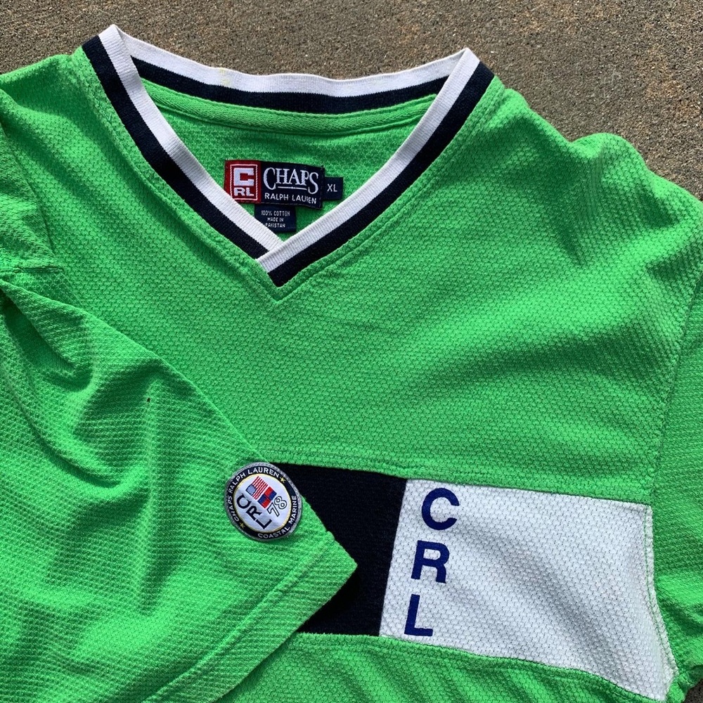 Chaps Ralph Lauren Jersey Shirt Green Men’s XL